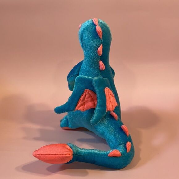 Douglas Cuddle Toys Blue, Green and Orange Dragon 7” tall Excellent Used Cond… - Picture 5 of 8